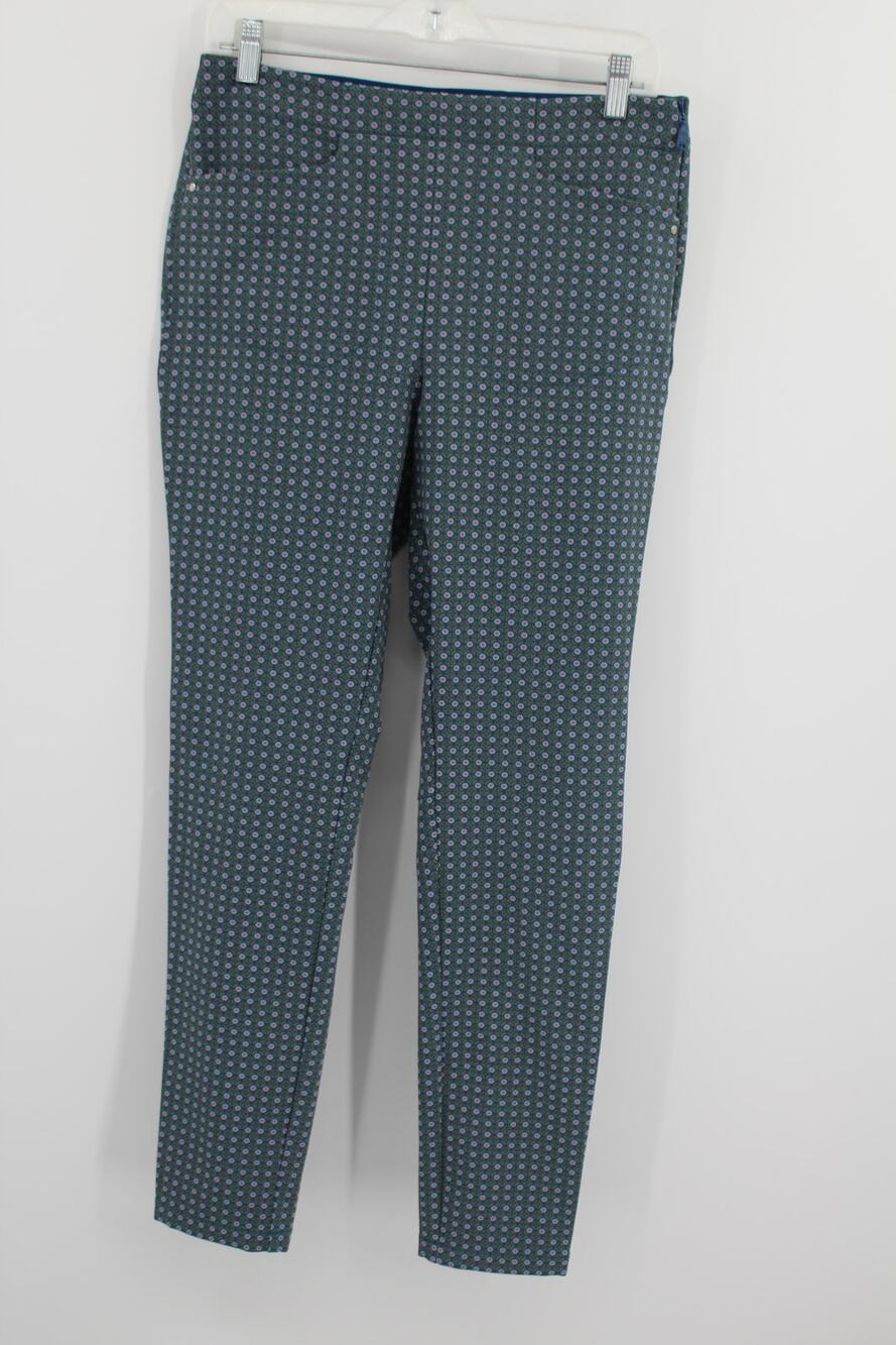 RLX Ralph Lauren Golf Pants Women's Size 8 Green Flower Print Stretch Activewear